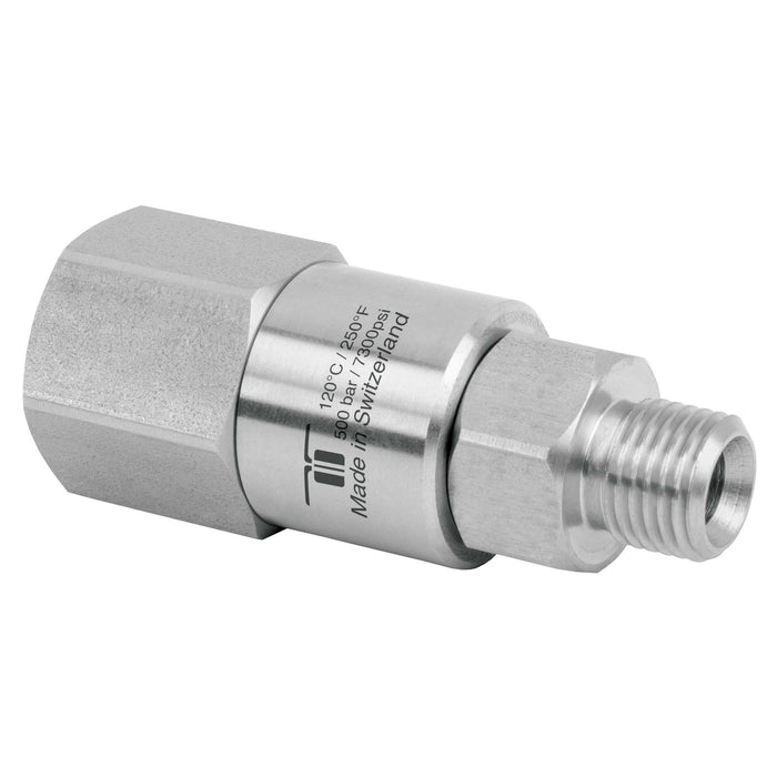 Drehgelenk DGVI-06 1/4"IG - 1/4"AG 500 Bar 30 U/min 120°C