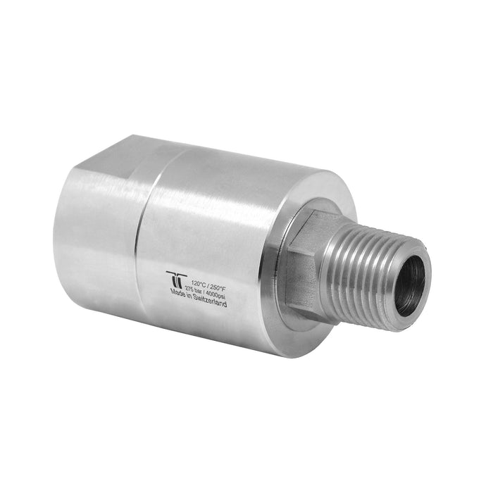 Drehgelenk DGE-13 1/2"IG - 1/2"AG konisch 275 bar 30U/min 120°C AG konisch