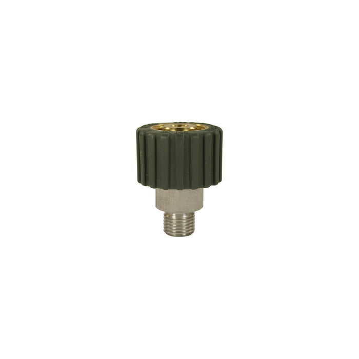 Drehkupplung M21x1,5 HV : 1/4 AG 250 Bar 120°C rostfrei