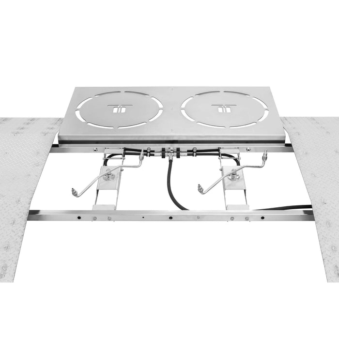 Unterbodenreiniger mit Rampe Set-up 70 bar 120°C Wasseranschluss Rampe: 3/8"AG
Wasseranschluss WBP: 4x 3/8"IG
min. Bodenfreiheit: 122mm