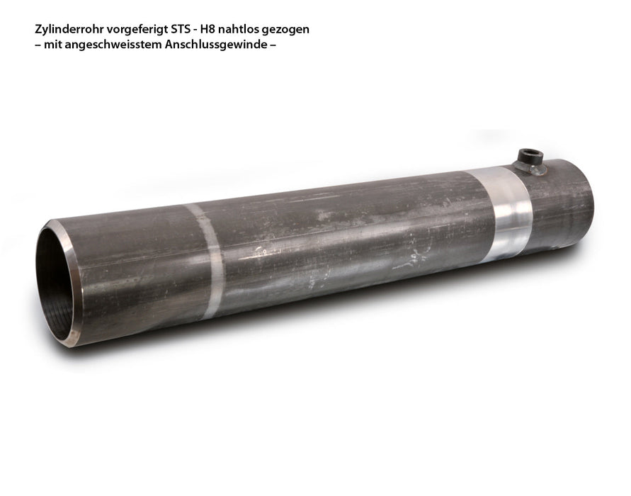 Hydraulikzylinder Zylinderrohr vorgefertigt H8  80x1000