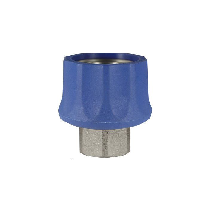 Kupplung ST-45-250 3/8 IG Messing blau