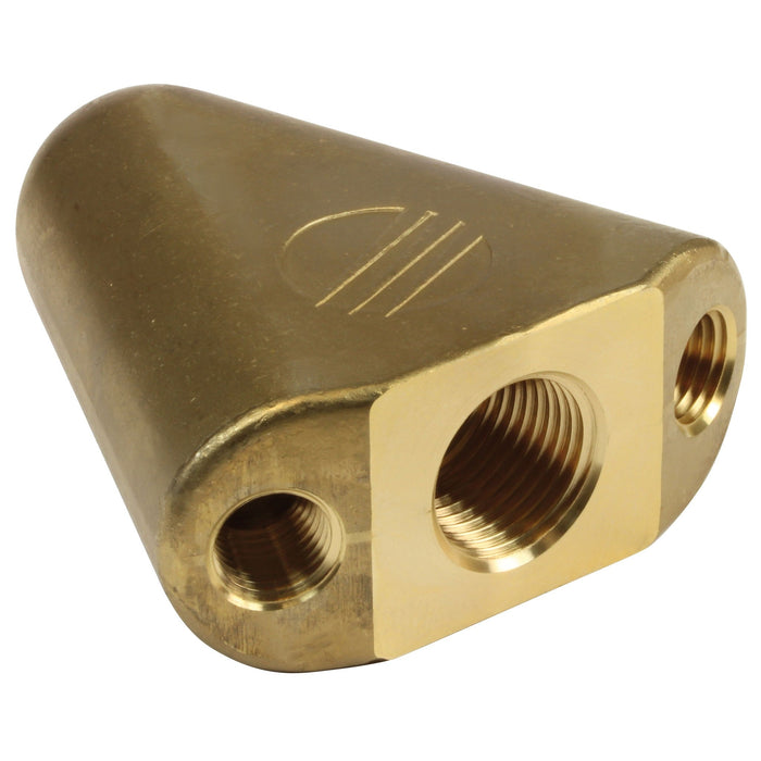 Flunderdüse 3/8"IG 2x1/4" AG Messing für Turbodüsen ST-357