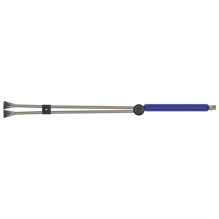 Doppellanze ST-154-1000 mm 500 bar M22AG Edelstahl