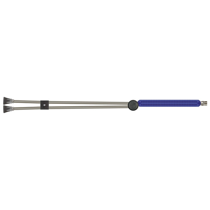 Doppellanze ST-154-1000 mm 500 bar M22AG Edelstahl