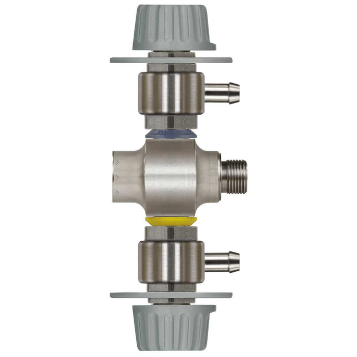 Injektor ST-166/161 3/8"IG/AG 1,6/2,0 Chemie/Schaum, Verstellung grau Edelstahl