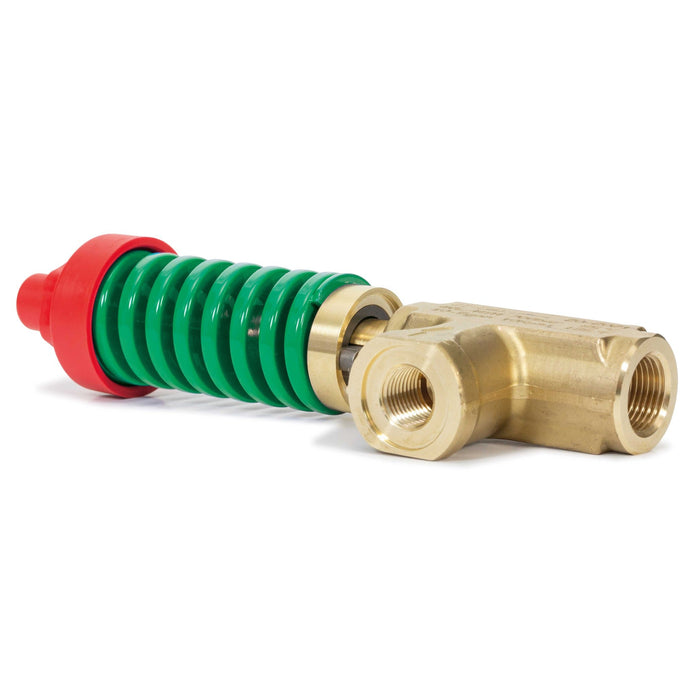 Druckbegrenzungsventil ST-230 425 bar 60°C Eingang: 1/4"IG Ausgang: 3/8"IG Feder grün