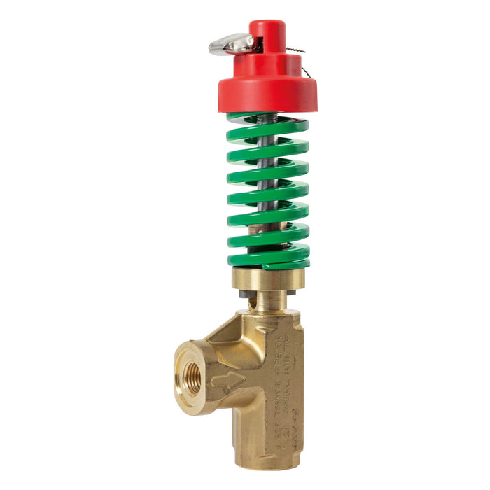 Druckbegrenzungsventil ST-230 425 bar 60°C Eingang: 1/4"IG Ausgang: 3/8"IG Feder grün