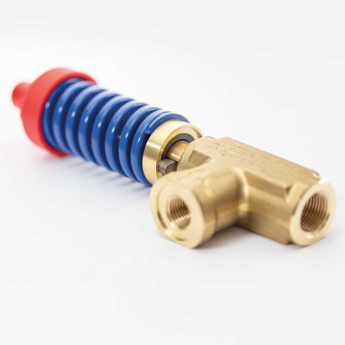 Druckbegrenzungsventil ST-230 700 bar 60°C Eingang: 1/4"IG Ausgang: 3/8"IG Feder blau