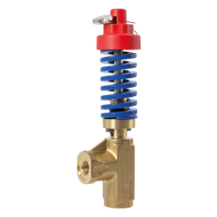 Druckbegrenzungsventil ST-230 700 bar 60°C Eingang: 1/4"IG Ausgang: 3/8"IG Feder blau