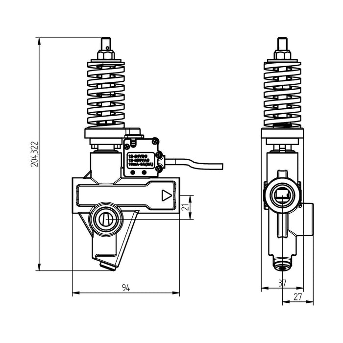 UL ST-285/250 1/2"IG mit Schalter