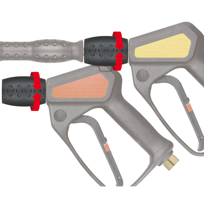 Drehgelenk ST-345 1/4"IG-AG schwarz