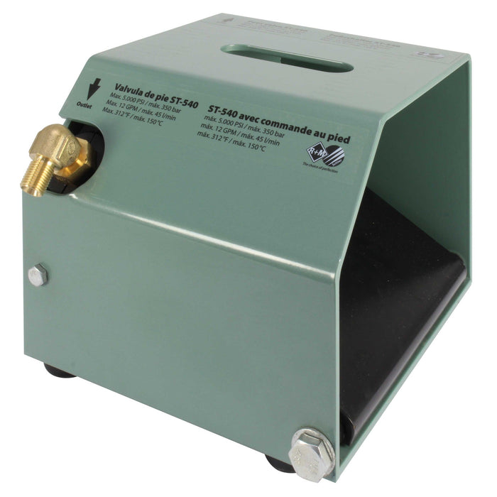Fußschalter ST-540/2605 E:3/8IG A:1/4"AG Max. 350 bar / 150° C