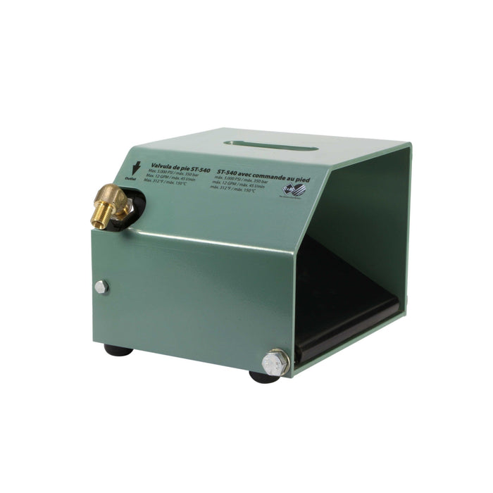 Fußschalter ST-540/2605 E:3/8IG A:1/4"AG Max. 350 bar / 150° C
