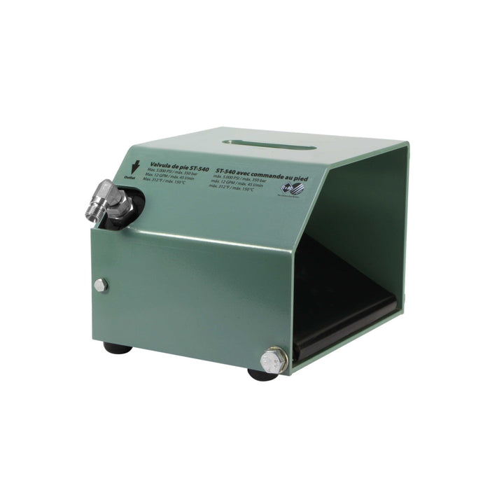 Fußschalter ST-540/2750 E:3/8IG A:1/4"AG Max. 500 bar / 150° C