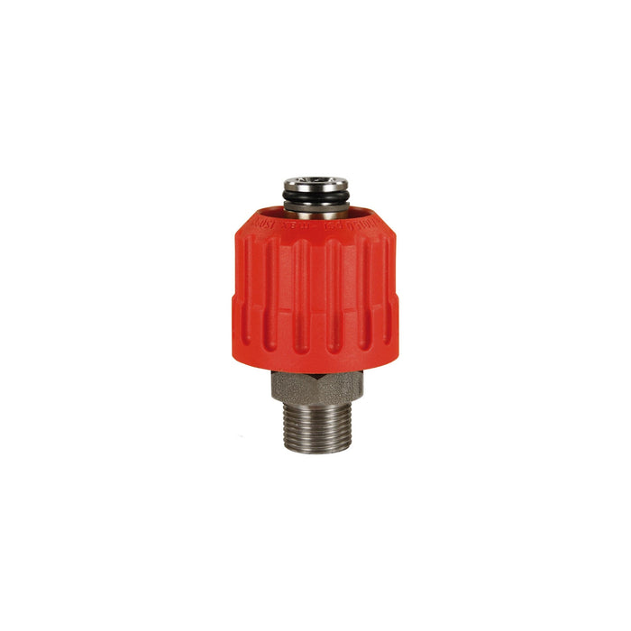 Handverschraubung 24:3/8"AG VA/rot 700 bar