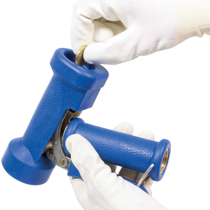 Pistole ST-1200 1/2"IG MS/Edelstahl blau Max.24 bar/50°C