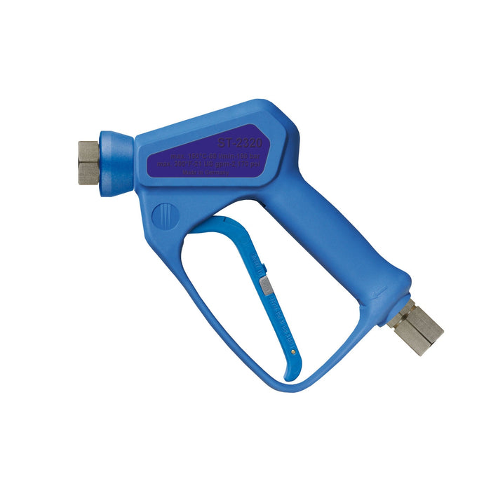 Pistole ST-2320 blau E:1/2"IG drehbar A: 1/2"IG Max. 150 bar / 80 l/min / 150°C