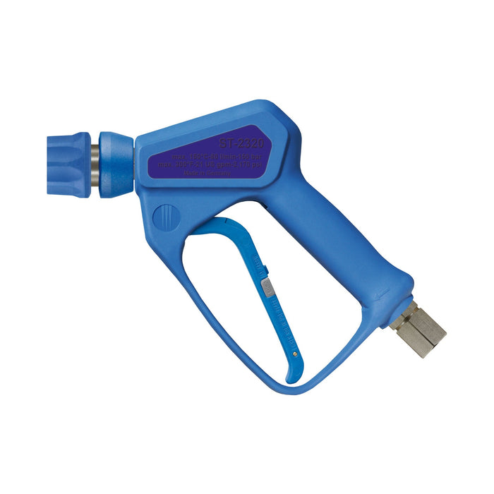 Pistole ST-2320 blau E:1/2"IG drehbar A:ST-3100 Max. 150 bar / 80 l/min / 150°C
