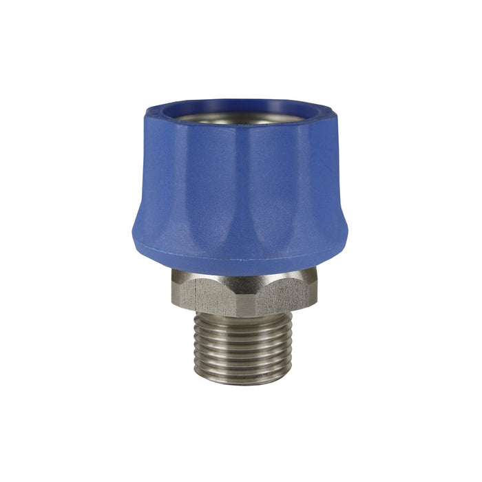 Kupplung ST-3100 1/4"AG Softkappe blau