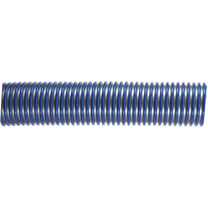 Schlauch 38 mm silber/blau Meterware.Max. 30 M.