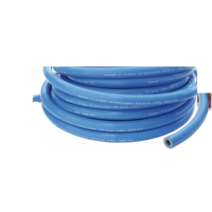 Schlauch blufood® DN 12 blau 50 bar (80°C) / 80 bar (23°C) Rollenlänge 100 m.