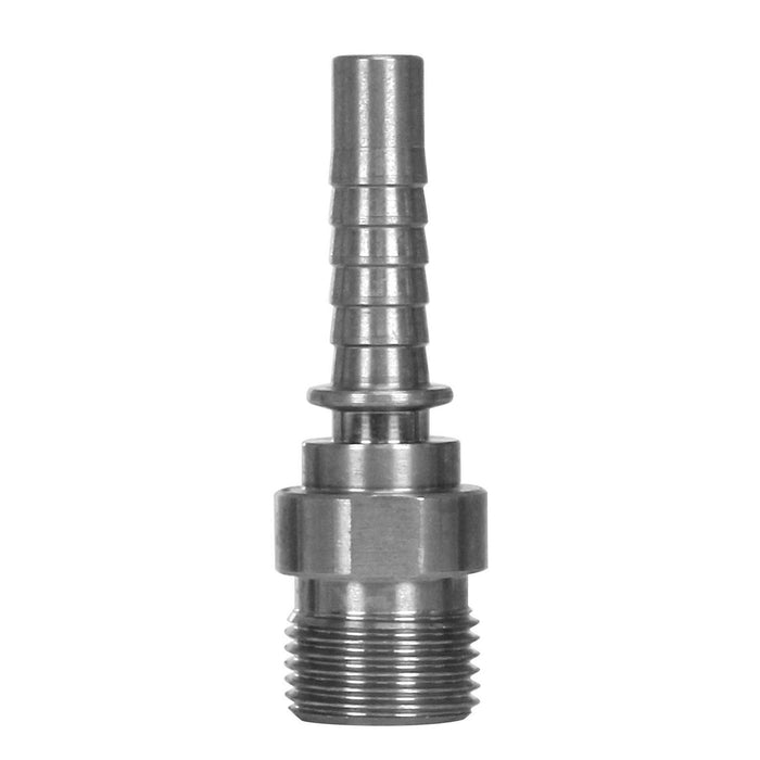 Preßnippel AGR 3/8 FD NW10 Edelstahl 1.4305 Flachdichtend für Kanalschläuche