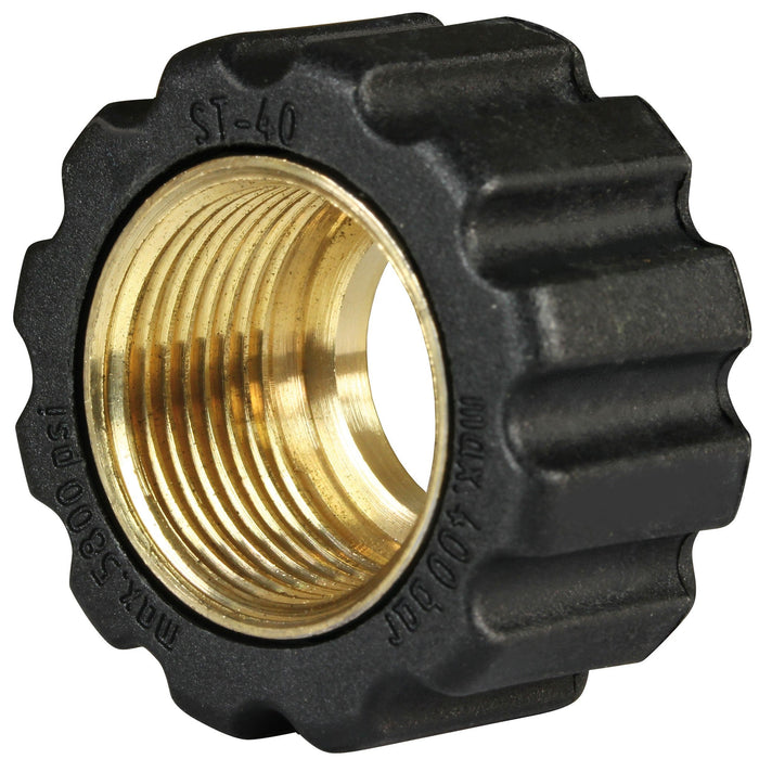 Überwurfmutter 22x1,5 16,4 mm Schwarz