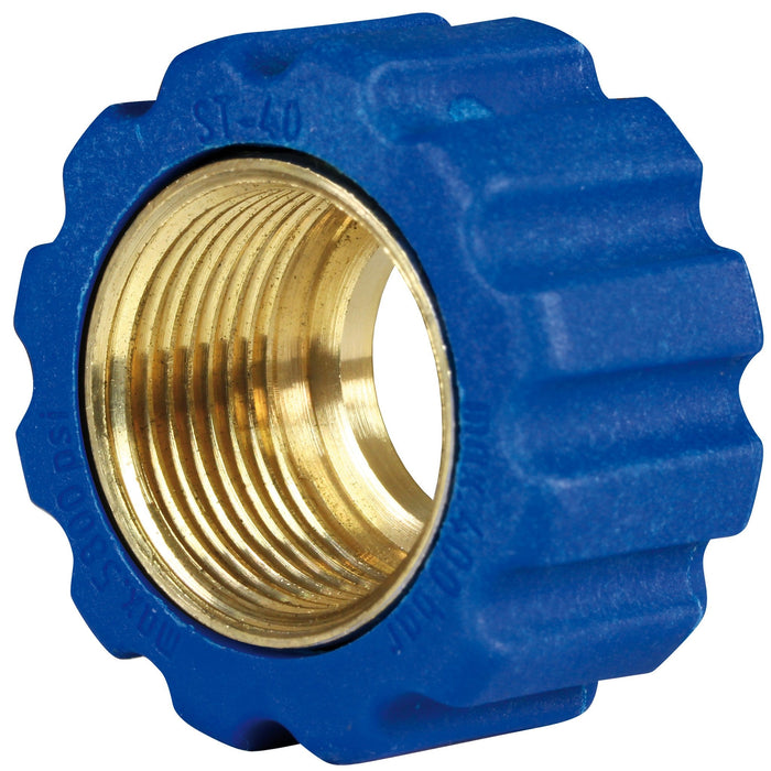 Überwurfmutter 22x1,5 16,4 mm Blau