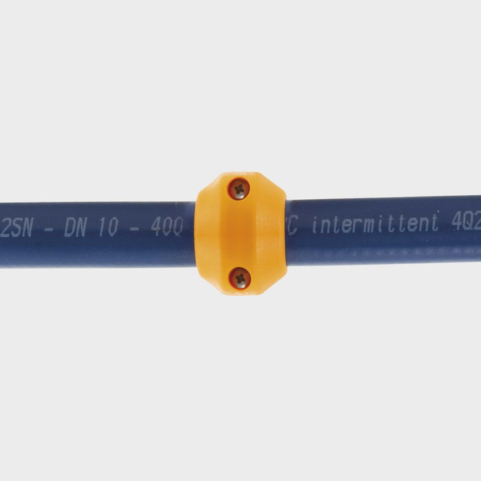 Superball 19 mm Orange VPE: 24 Stück für 10 Meter Schlauch 2SN