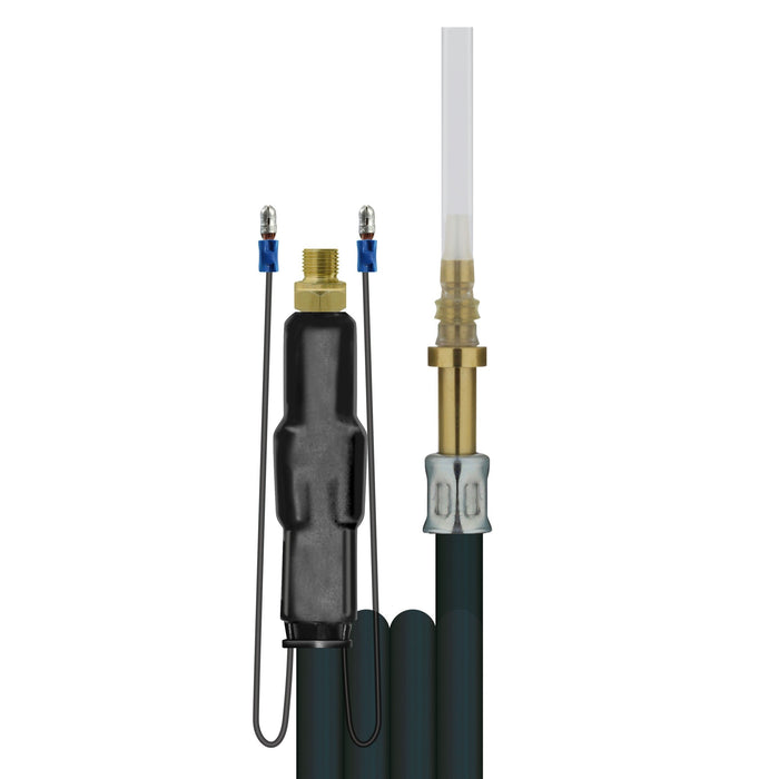 Schlauch 1SN beheizt 4,8 M blaue Lanze 1/4"AG mit E-Kabel : Silikonschlauch
