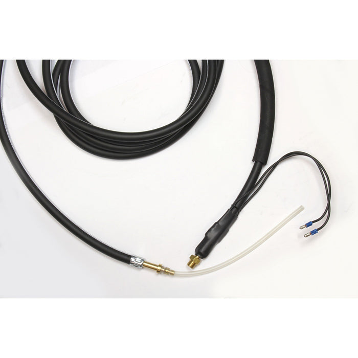 Schlauch soft beheizt 4,8 M blaue Lanze 1/4"AG mit E-Kabel : Silikonschlauch
