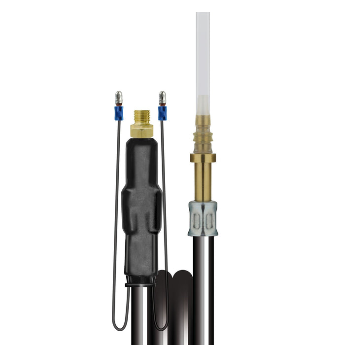 Schlauch soft beheizt 4,8 M blaue Lanze 1/4"AG mit E-Kabel : Silikonschlauch