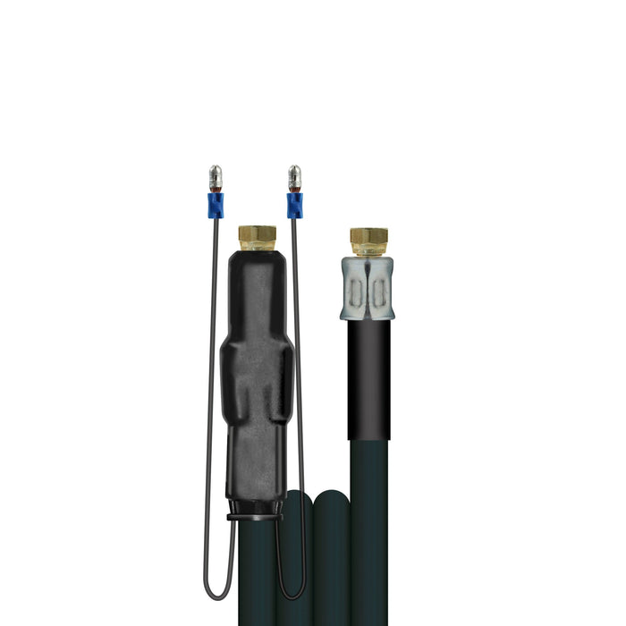 Schlauch 1SN beheizt 10 M DKR 1/4 : DKR 1/4 mit E-Kabel; Zuleitungsschlauch