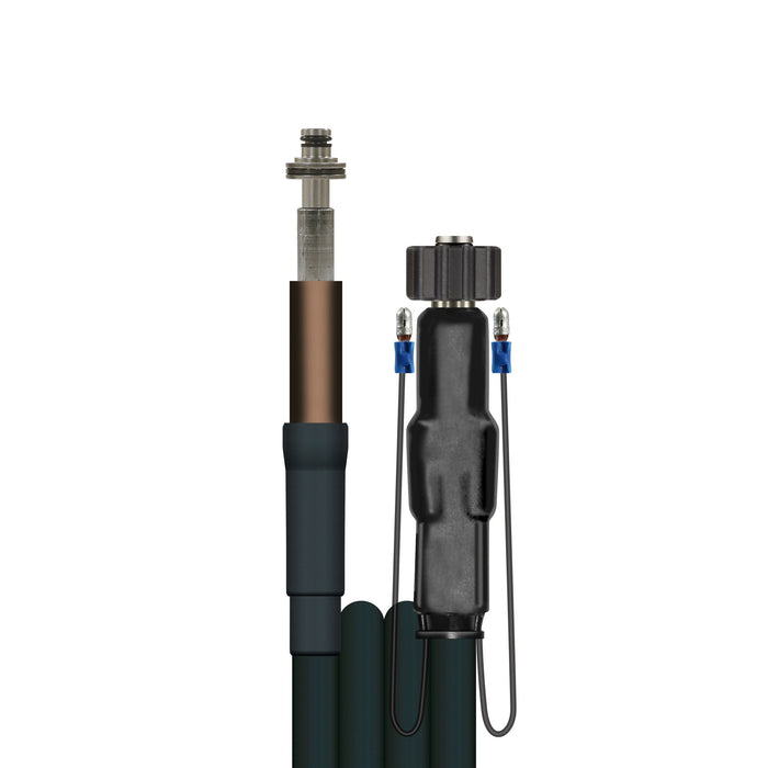 Schlauch beheizt 12 M. Steck.10 : DKO 22 mit E-Kabel