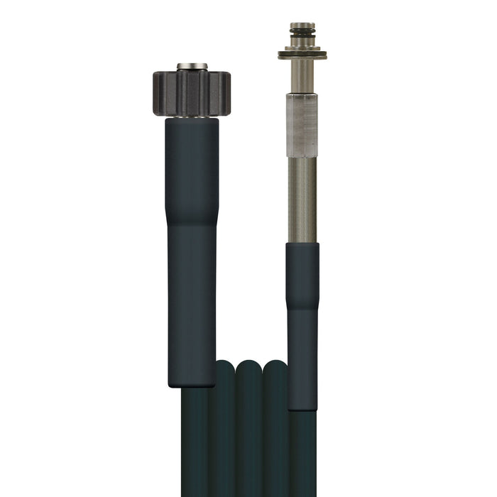 Schlauch 1SN-06 SW  4 M.DKO 22 + GKS Schwarz : Steckn.10 mm m.La, SB-Anlage