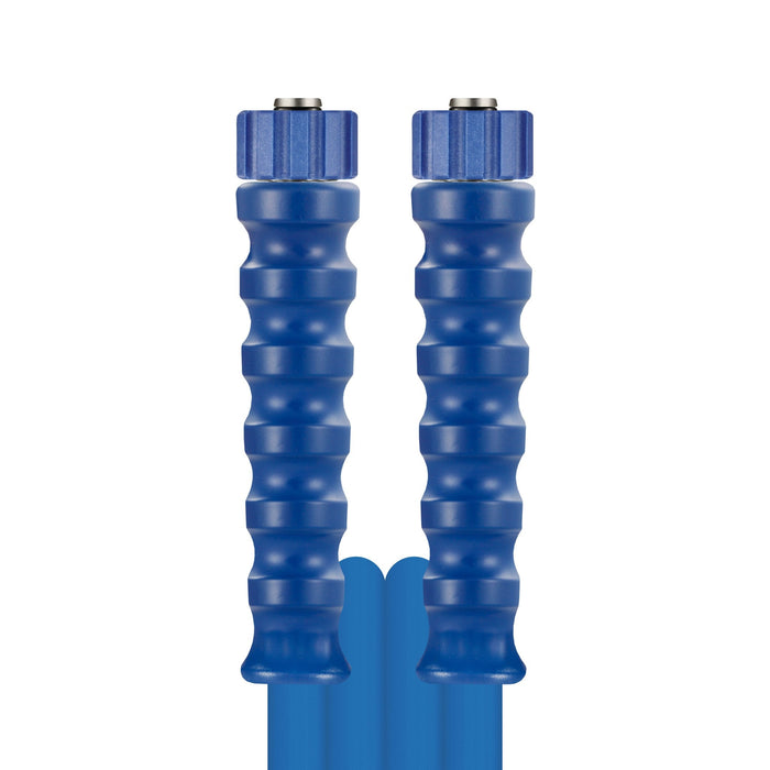 Schlauch 1SN-06 BL 10 M.DKO 22 + GKS Blau Nippel + Fassung aus VA