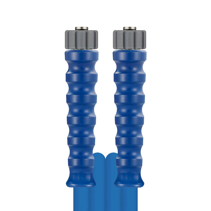 Schlauch 1SN-06 BL 10 M.DKO 21 + GKS Blau Nippel + Fassung aus VA