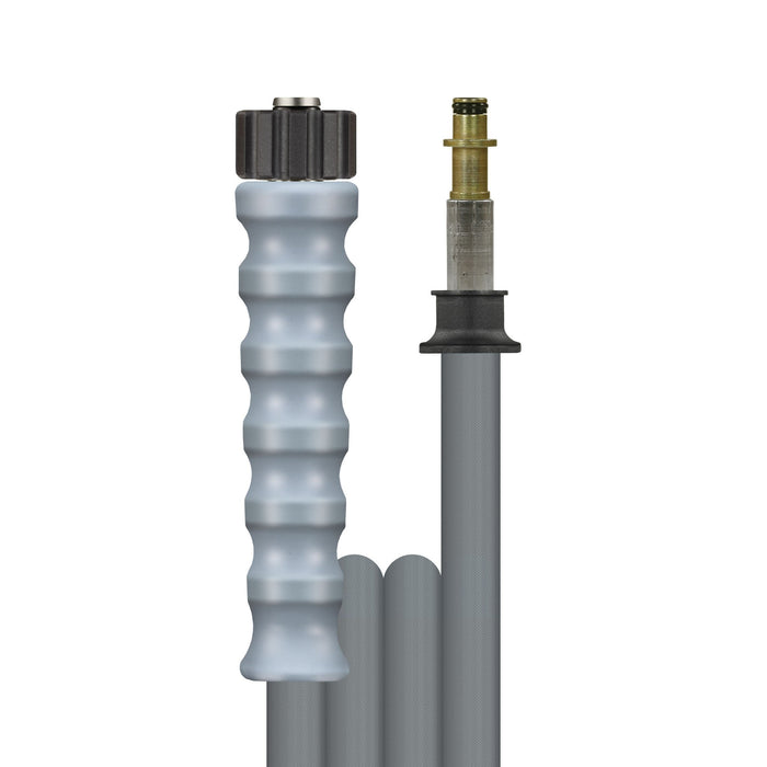 Schlauch 1SN-06 Grau 10 M.Steckn.10 mm : DKO 22 + GKS Grau glatt