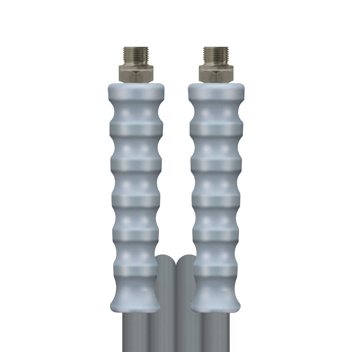 Schlauch 1SN-06 Grau 10 M.AGR 3/8 + GKS Grau glatt
