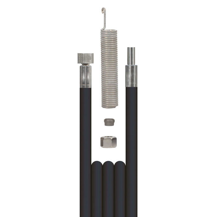 Schlauch 2SC-08 SW 1,57M.DKOL 18 : RS 12 incl. Feder, Armaturen aus VA