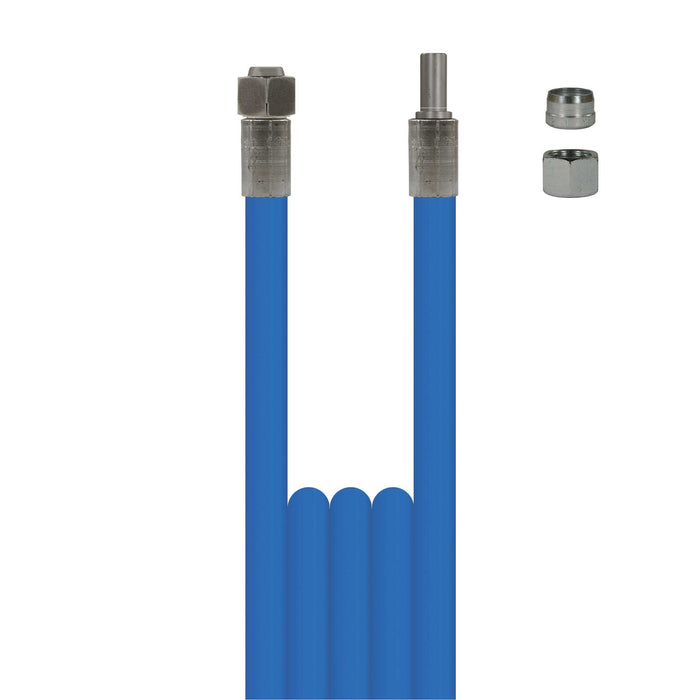 Schlauch 2SC-08 Blau 1,67 M.DKOL 18 : RS 12 Mutter + Schneidring lose beigelegt
