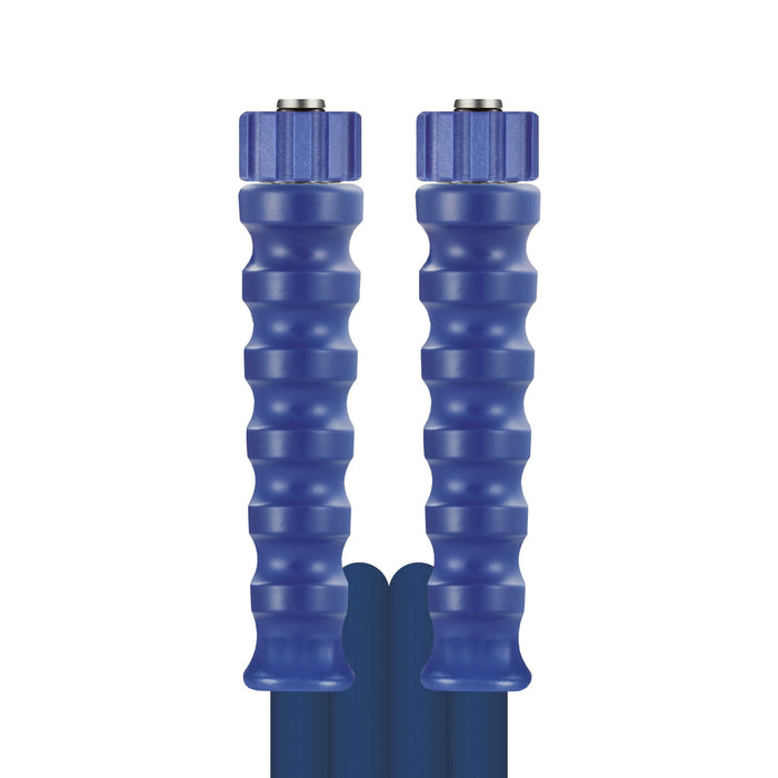 Schlauch 2SN-10 glatt BL 25 M. DKO 22 + GKS Blau mit Gleitkugeln Orange