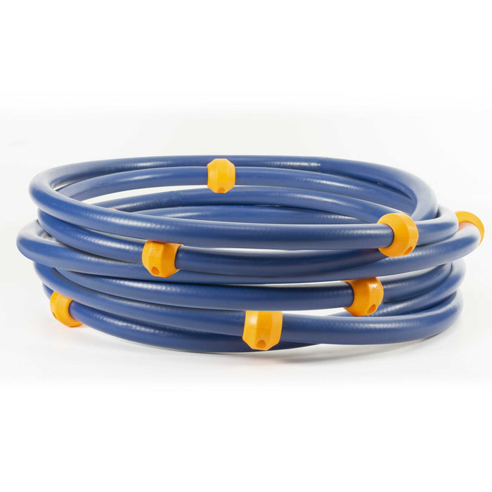 Schlauch 2SN-10 glatt BL 25 M. DKO 22 + GKS Blau mit Gleitkugeln Orange