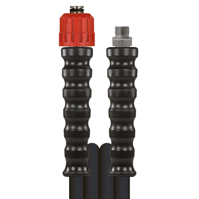 Schlauch NW-10-500 Schwarz 10 M.DKO 24 : + AGR 3/8 GKS Schwarz Armaturen aus VA