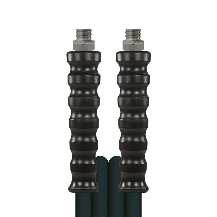 Schlauch NW-10-500 Schwarz 10 M.AGR 3/8 + GKS Schwarz    Armaturen aus Edelstahl