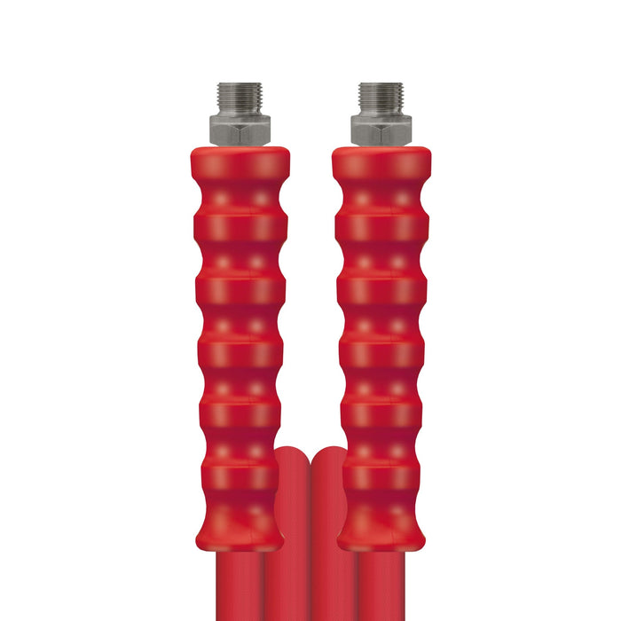 Schlauch NW-10-500 rot 10 M.AGR 3/8 + GKS rot    Armaturen aus Edelstahl