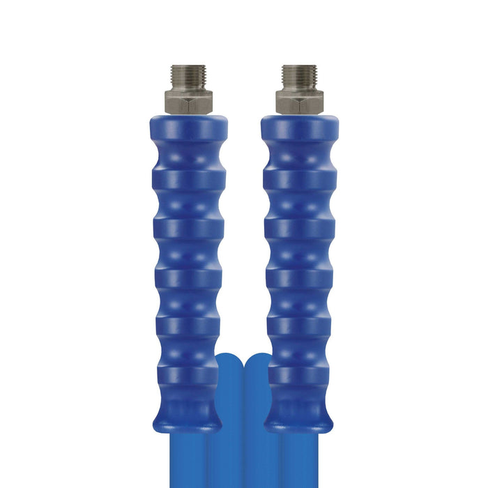Schlauch 1SC-10 Blau 10M AGR 3/8" + GKS Blau Dynaflex365+ glatte Ausführung
