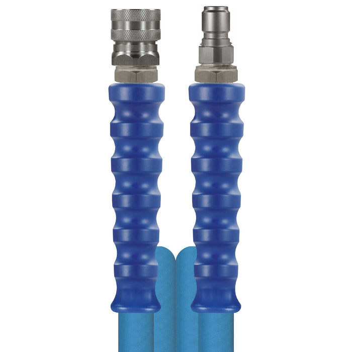 Schlauch Foodjet NW-12 20 M. Nippel + Kupplung ST-3100 GKS blau VA