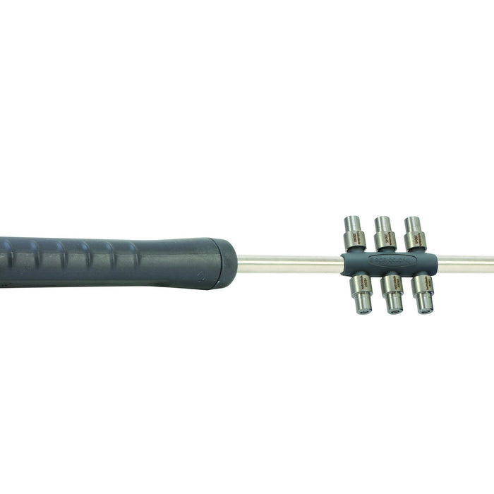 Strahlrohr 1000 mm ST-247 mit Düseschutz M 20 x1mm 15° abgewinkelt Edelstahl
